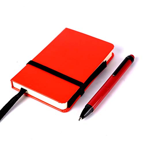 Product Cover Small Pocket Notebook/Notepad Mini Memo Book with Pen 2.5×4 inch Gift Note Pads 80 Sheets Blank Pages