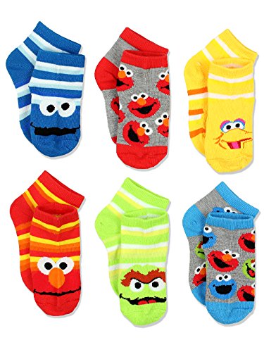 Product Cover Sesame Street Boys Multi pack Socks (12-24 Months, Stripes Quarter 6 pk)