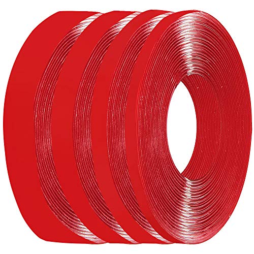 Product Cover Double Sided Tape Heavy Duty Clear Waterproof Strong Adhesive Tape Acrylic Removable Mounting Tape for Home Decor, Room Decor, Bathroom Decor, Office Decor (4 Roll,Mixed Size)