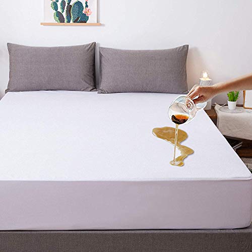 Product Cover Jola's House Knitting Top Twin Size Hypoallergenic Waterproof Mattress Protector Cover Pad Breathable Fitted Sheet Style Deep Heavy Pocket-Vinyl Free