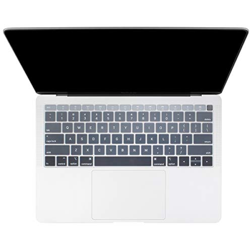 Product Cover Ombre Color Keyboard Cover Protector Silicone Skin MacBook Air 13 inch 2018 Release (with Touch ID Retina Display) Model:A1932 (Gradient Grey)