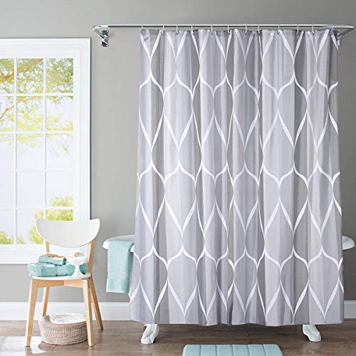 Product Cover JRing Shower Curtain Polyester Fabric Machine Washable with 12 Hooks 72x72 Inch