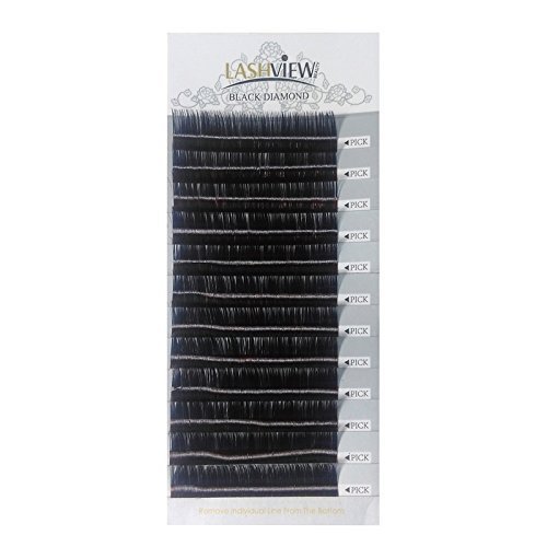 Product Cover LASHVIEW Ellipse Eyelash Extensions D Curl 0.15Mm Flat Eyelash Extension Mink Eyelashes Salon Use