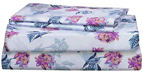 Product Cover AURAA Essential 100% Cotton Sheet Set - 4 Piece Set,Soft & Smooth Percale Weave,16
