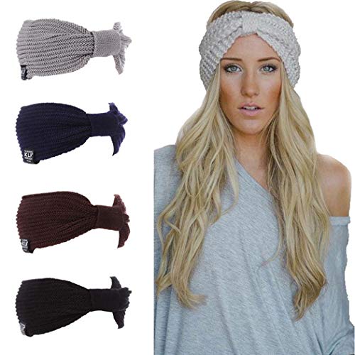 Product Cover GuGio Women's Cable Knitted Turban Headband Ear Warmer Head Wrap