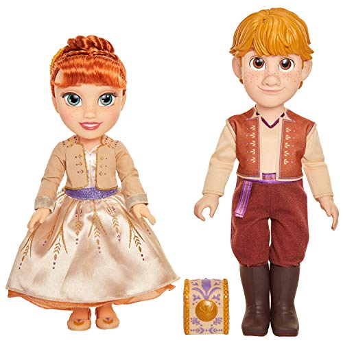 Product Cover Disney Frozen 2 Anna & Kristoff Dolls Proposal Gift Set, Comes with Ring & Ring Box! Features Authentic Film Details & Design - For Ages 3+