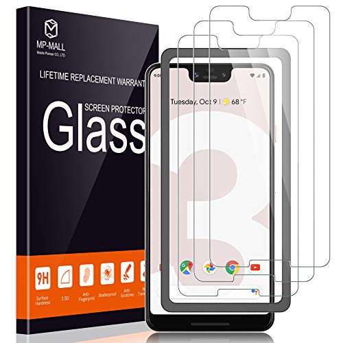 Product Cover MP-MALL [3-Pack] Screen Protector for Google Pixel 3 XL, [Case Friendly] [Alignment Frame Easy Installation] Tempered Glass (Not Fits for Google Pixel 3)