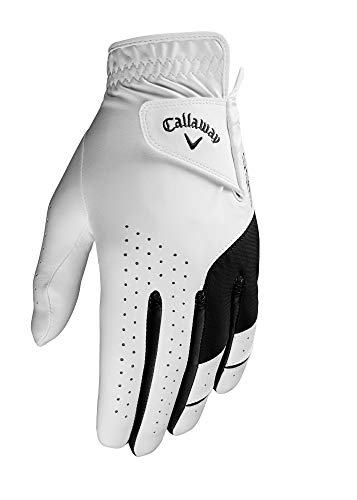 Product Cover Callaway Golf Men's Weather Spann Premium Japanese Synthetic Golf Glove, Worn on Left Hand, Large