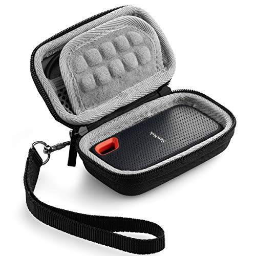 Product Cover Caseling Hard Case for SanDisk 250GB 500GB 1TB 2TB Extreme Portable SSD Carrying Travel Bag (Will not fit Sandisk Pro)