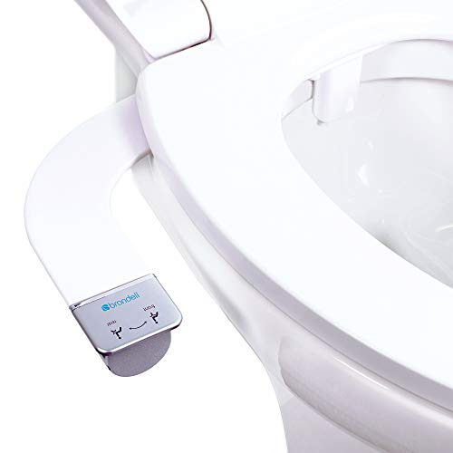 Product Cover Brondell Bidet - Thinline Dual Nozzle SimpleSpa SS-250 Fresh Water Spray Non-Electric Bidet Toilet Attachment in White with SafeCore Internal Valve and Nozzle Guard