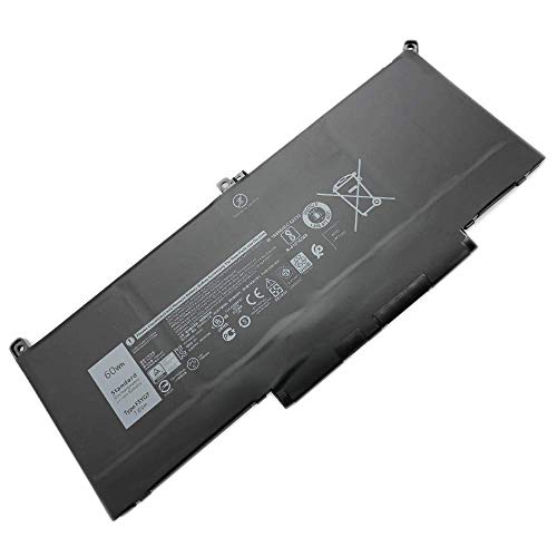 Product Cover Kreen Compatible F3YGT Laptop Battery 7.6V 60WH Replacement for Dell Latitude E7280 E7480 12 7000 7280 7480 Series Notebook DM3WC 0DM3WC 2X39G - 12 Month Warranty