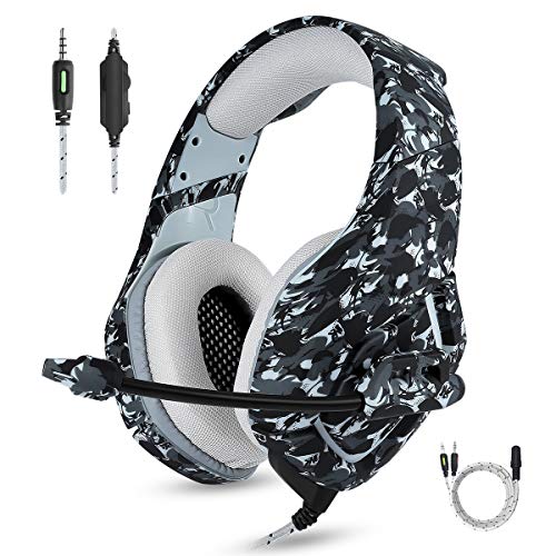 Product Cover ENVEL Noise Cancelling Gaming Headset for Nintendo Switch/PS4,Surround Sound Stereo Volume Control One Key Mute,Gamer Omnidirectional Microphone Work for Xbox One S/PC/Laptop/Mac/PS3/Phone and More