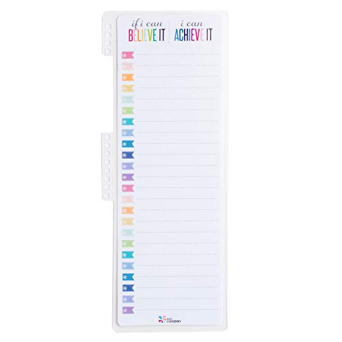 Product Cover Erin Condren Designer Accessories Snap - in Wet Erase Dashboard for Productivity, Goals, and to-Do Lists. Laminated Reusable Whiteboard for Dry and Wet Erase Markers
