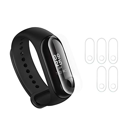 Product Cover Screen Protector Compatible with Xiaomi mi Band 3 Smart Bracelet Wristband, Not Tempered Glass Protective Films 5PCS (for MI Band 3)