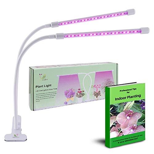 Product Cover Indoor Plants LED Grow Lights - 20w Indoor Plant Light with 40 LED Bulbs, Worry-Free Timer, 3 Light Modes and 8 Brightness Levels for Optimal Plant Growth. Free USB Adaptor Included.