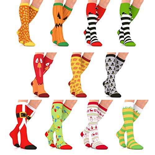 Product Cover Go2Socks Holiday Compression Socks | Women Men Nurses Runners | 15-20 mmHg Medical Stockings