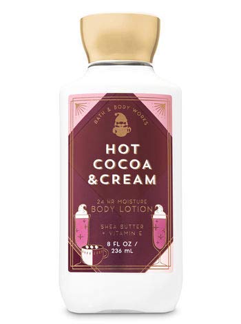 Product Cover Bath and Body Works Hot Cocoa & Cream Super Smooth Shea Butter and Vitamin E Body Body Lotion 8 Ounce