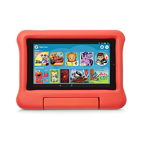 Product Cover Kid-Proof Case for Fire 7 Tablet (Compatible with 9th Generation Tablet, 2019 Release), Red