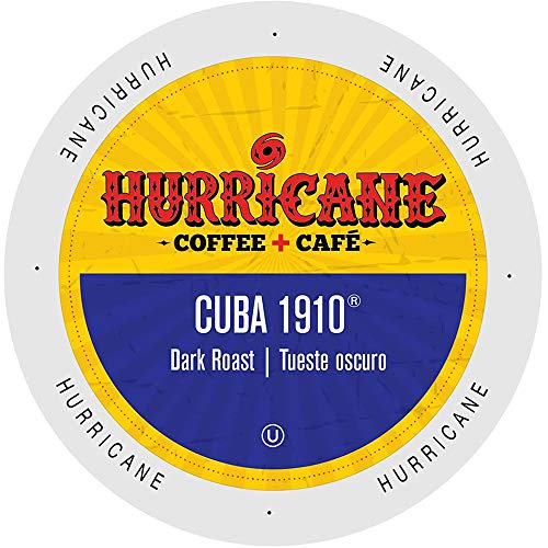 Product Cover Hurricane Coffee Cuba 1910 Coffee, Single Serve Cups for Keurig K Cup Brewers, 24Count