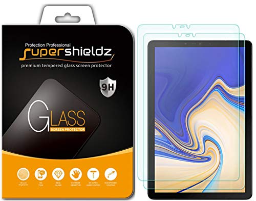 Product Cover (2 Pack) Supershieldz for Samsung Galaxy Tab S4 (10.5 inch) Screen Protector, (Tempered Glass) 0.33mm, Anti Scratch, Bubble Free