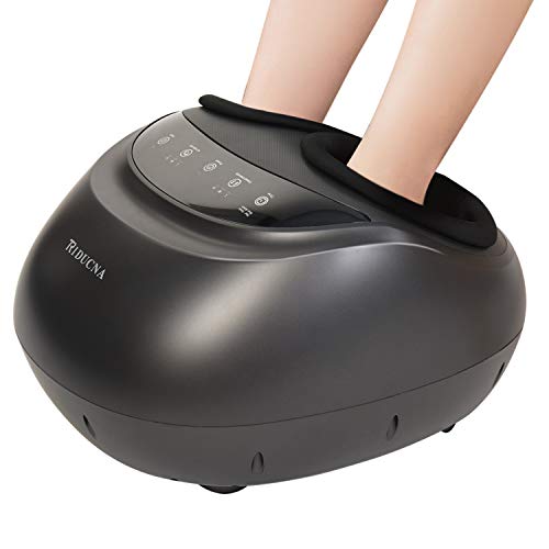 Product Cover Shiatsu Foot Massager Machine with Heat - Electric Feet Massage with Adjustable Deep Kneading, Rolling, Air Compression for Plantar Fasciitis and Foot Pain Relief - Home & Office Use - Panel Control