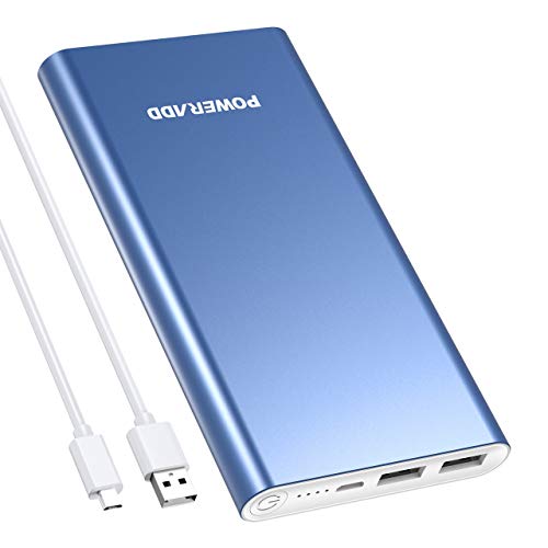 Product Cover POWERADD Pilot 2GS 10000mAh Portable Charger, Upgraded 3.4A Output Power Bank Compatible with iPhone iPad Samsung Phones and Tablet, Blue