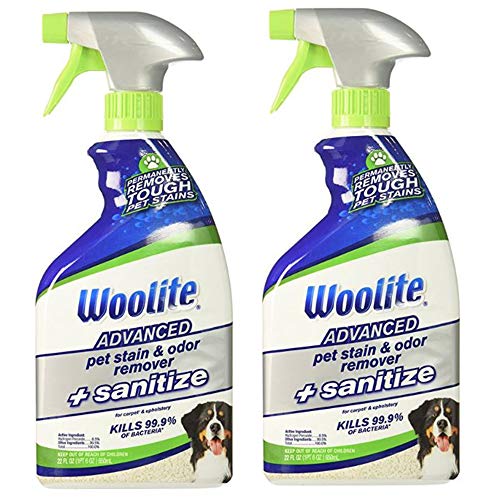 Product Cover Woolite Advanced Pet Stain & Odor Remover + Sanitize, 2618, 22oz (Pack of 2)