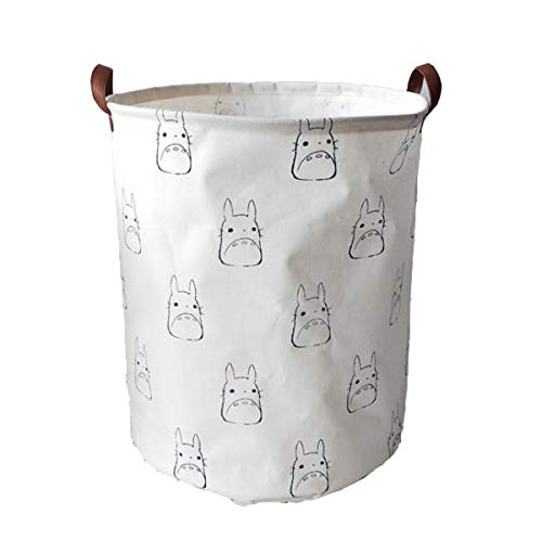 Product Cover Collapsible Totoro Storage Bin Hamper Laundry Basket, Foldable Dirty Clothes Bag with Handles Home Bedroom Office Toys Books Organizer