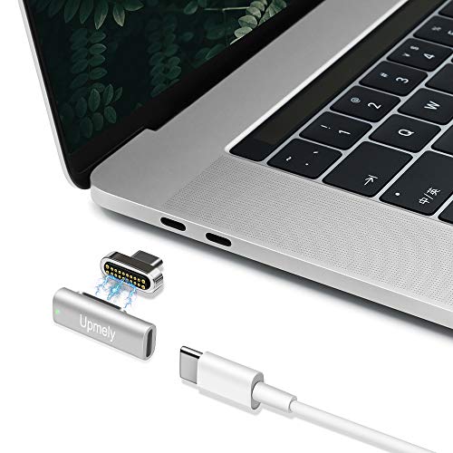 Product Cover Magnetic USB C Adapter,Type C Connector, USB 3.1 10 Gb/s PD,100W Quick Charge - 4 K @ 60 Hz High Resolution - Supports High Speed, Compatible with MacBook Pro/Pixelbook/Matebook/Dell XPS (Type)