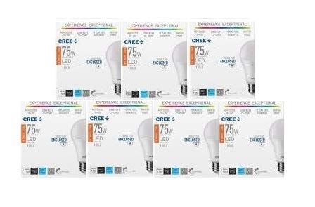 Product Cover 75W Equivalent Soft White (2700K) A19 Dimmable Exceptional Light Quality LED Light 7 Pack