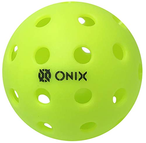 Product Cover Onix Pure 2 Outdoor Pickleball Balls Specifically Designed and Optimized for Pickleball (3-Pack, Neon Green)