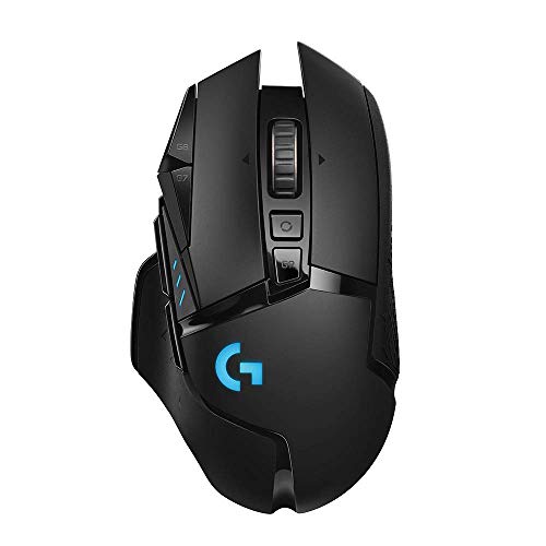 Product Cover Logitech G502 LIGHTSPEED Wireless Gaming Mouse with HERO 16K Sensor, PowerPlay Compatible, Tunable Weights and Lightsync RGB