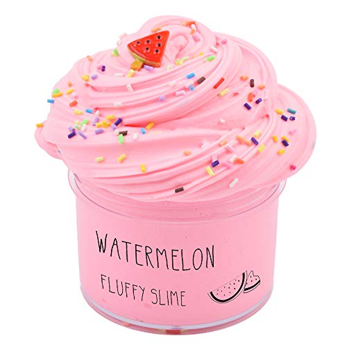 Product Cover Sunool fluffly Butter Slime Pink watermalon,Slime Putty Stress Relief and Scented Sludge Toy 7oz