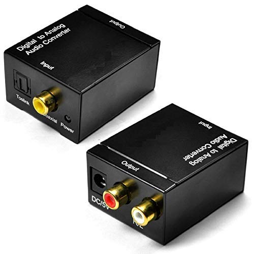 Product Cover E - Royal Shop® Digital to Analogue Optical coaxial Output and Optical Audio Converter RCA Input