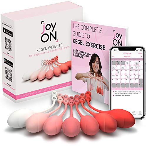 Product Cover Joy ON Kegel Weights - Doctor Recommended Pelvic Floor Strengthening Device for Women & Kegel Balls for Tightening - The Most Effective Kegel Exercise Product for Beginners & Advanced