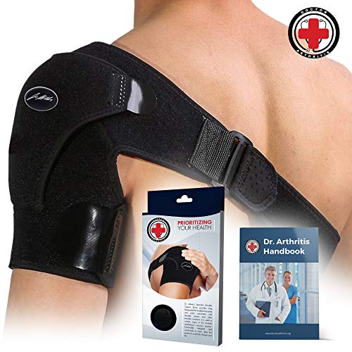 Product Cover Doctor Developed Shoulder Support/Shoulder Strap/Shoulder Brace [Single] & Doctor Written Handbook - Relief for Shoulder Injuries, for Both Left & Right