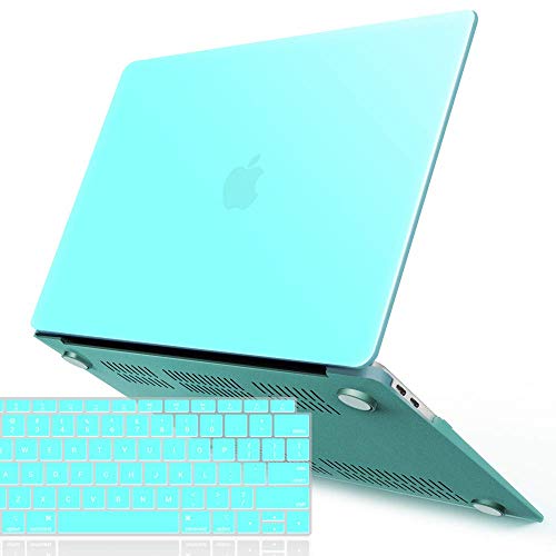 Product Cover IBENZER MacBook Air 13 Inch Case 2020 2019 2018 New Version A1932, Hard Shell Case with Keyboard Cover for Apple Mac Air 13 Retina with Touch ID,TBL, MMA-T13TBL+1