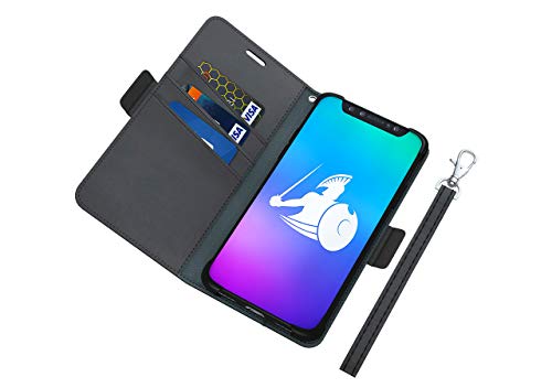 Product Cover DefenderShield Compatible iPhone XR EMF Radiation Protection Case - Detachable Magnetic Anti Radiation Shield & RFID Blocker Wallet Case w/Wrist Strap