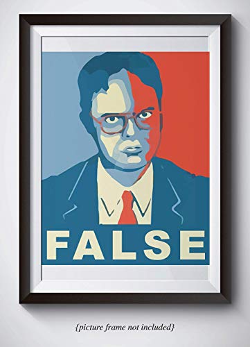 Product Cover Dwight Schrute Funny Quote Poster - FALSE - UNFRAMED 11x14 Print From The Office - Hilarious Office Decor - Great Gift For Fans Of The Office TV Show