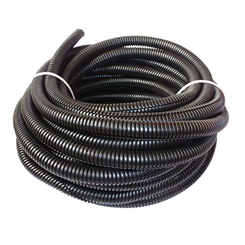 Product Cover Cacovedo 30 ft Dog Cat Cord Protector Electric Wires Covers Wire Loom Tubing Protect Wires from Rabbits, Cats and Other Pets- Outer diameter 1/2 inch
