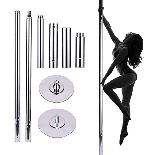 Product Cover Pinty Professional Upgrade Portable Dancing Pole 45mm Fitness Exercise Spinning and Static Dance Pole for Exercise, Club, Party, Pub and Home Gym