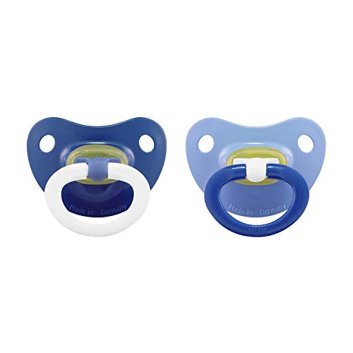 Product Cover NUK Latex Orthodontic Pacifiers, Boy, 6-18 Months, 2-Pack