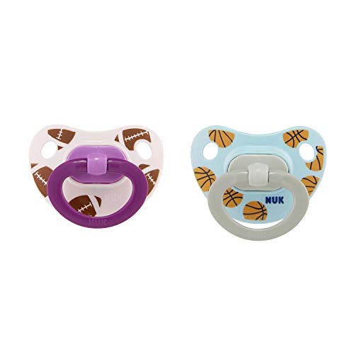 Product Cover NUK Sports Orthodontic Pacifiers, Girl, 18-36 Months, 2-Pack