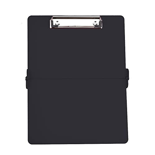 Product Cover YOMNEE Foldover Clipboard Full Size Clipboard Lightweight Aluminum Construction (Black)