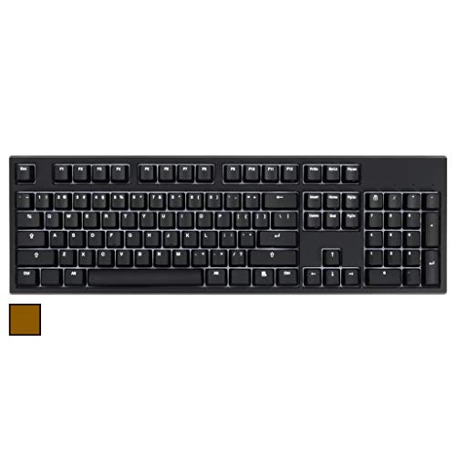 Product Cover Code V3 104-Key Illuminated Mechanical Keyboard - White LED Backlighting, Black Case (Cherry MX Brown)