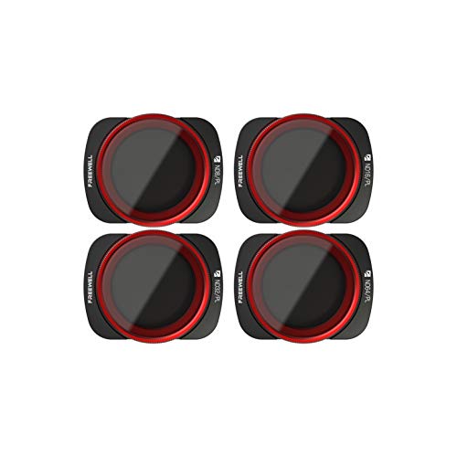 Product Cover Freewell Bright Day - 4K Series - 4Pack ND8/PL, ND16/PL, ND32/PL, ND64/PL Camera Lens Filters Compatible with DJI Osmo Pocket