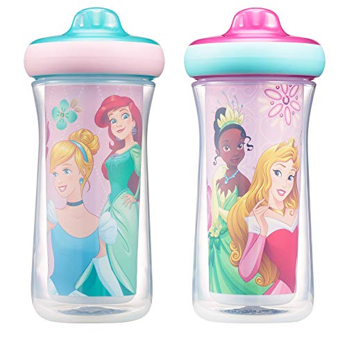 Product Cover The First Years Disney Princess Insulated Hard Spout Sippy Cups, 9 Ounce (Pack of 2)