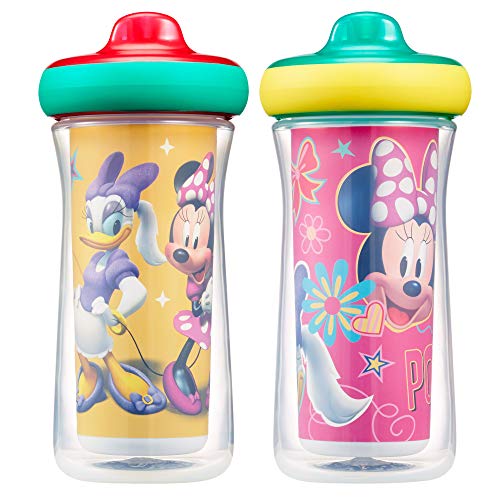 Product Cover The First Years Disney Minnie Mouse Insulated Hard Spout Sippy Cups, 9 Ounce (Pack of 2)