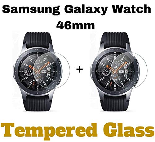 Product Cover M.G.R.J Tempered Glass Screen Protector for Samsung Galaxy Watch 46mm - Pack of 2