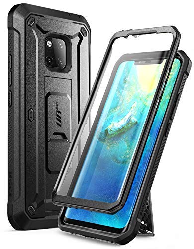 Product Cover SUPCASE Unicorn Beetle Pro Series Full-Body Rugged Holster Case with Built-in Screen Protector for Huawei Mate 20 Pro/LYA-L29 (2018 Release) -Black